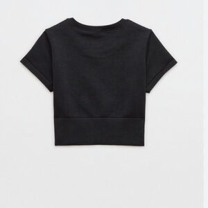 Offline by Aerie Totally Textured Seamless Cropped T-shirt